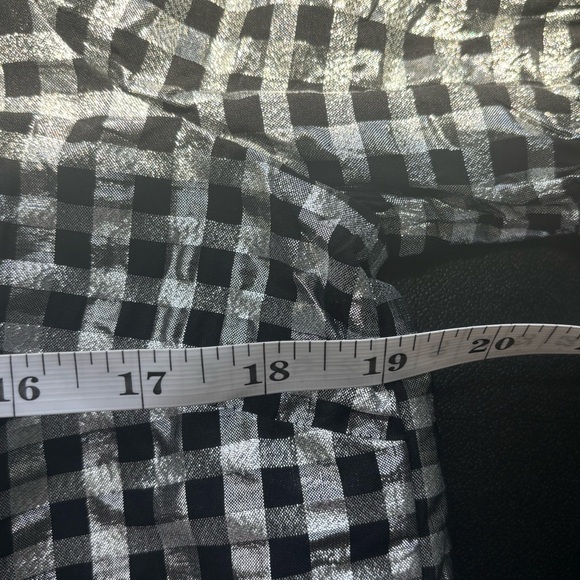 J. Crew Black and White Gingham Blouse - Picture 4 of 5